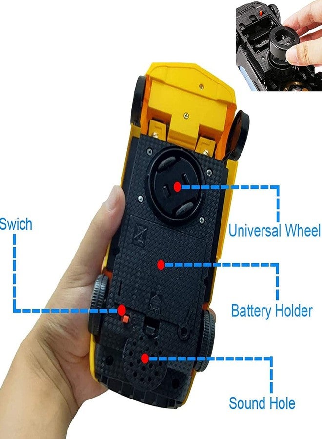 KRIMION® Toy Robot CAR, Bump and Go, Deforms to Robot, with Sound and Light for Kids (Required 3 AA Batteries, NO Remote CAR) - Image 3